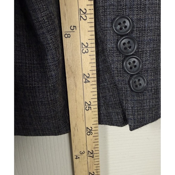 Jos A Bank Signature Collection Grey Plaid Blazer Sport Coat Jacket 2 Button - Picture 13 of 13